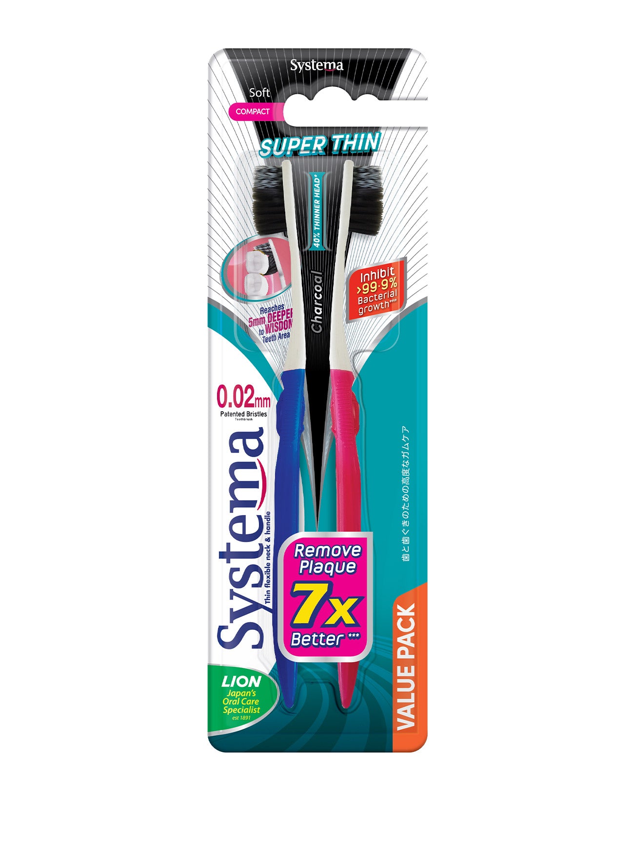 SYSTEMA SUPER THIN CHARCOAL 2S