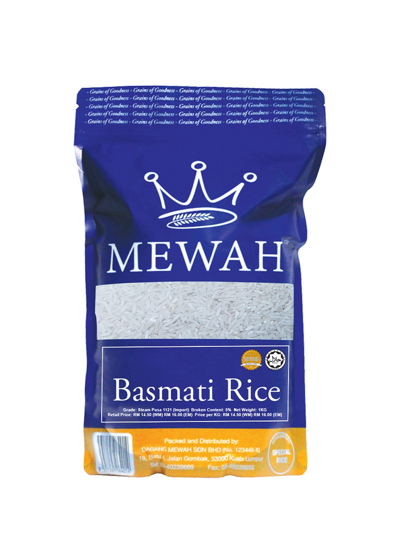 MEWAH BASMATHI RICE 1KG