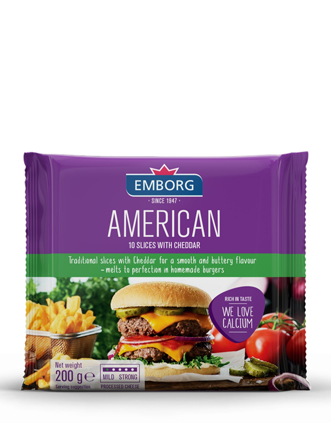 EMBORG PSC CHEDDAR AMERICA 200GM