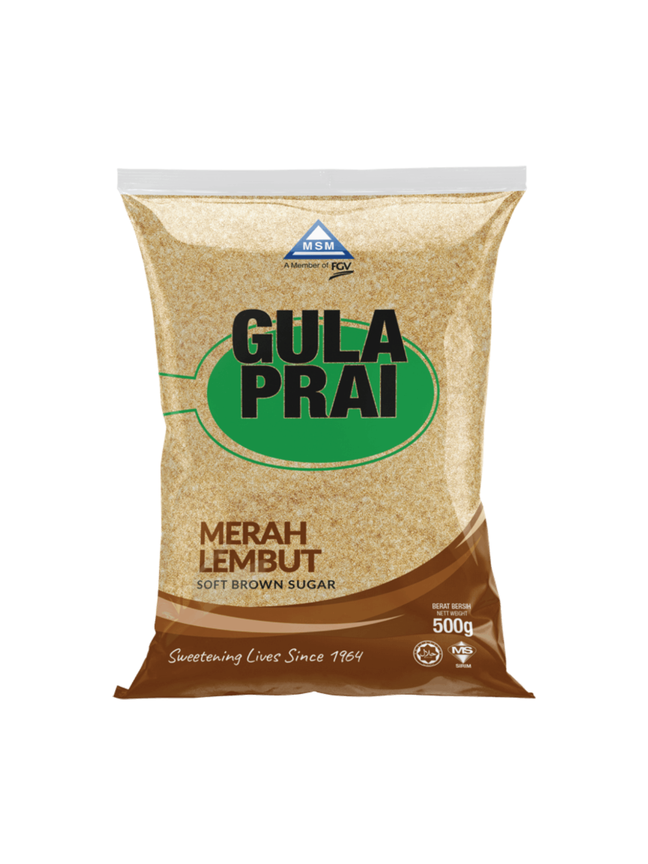 MSM PRAI SOFT BROWN SUGAR 500G